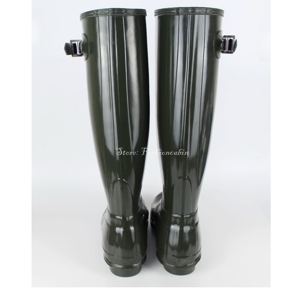 NEW Hunter Tall Gloss Waterproof Boots - Picture 3 of 15